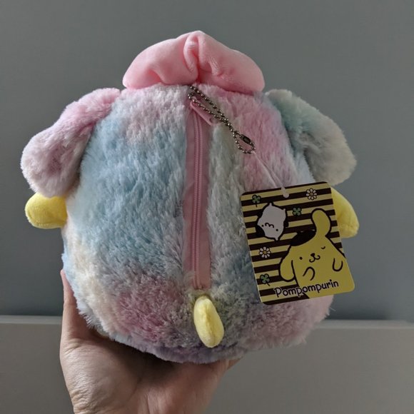 Sanrio Rainbow Coloured Pom Pom Purin Plush - Picture 3 of 4
